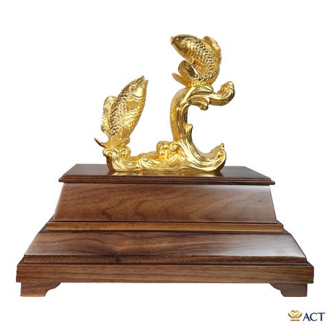 Quà tặng Song Ngư dát vàng 24k ACT GOLD ISO 9001:2015 (mẫu 2)