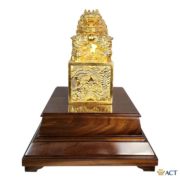 Quà tặng Ấn Rồng dát vàng 24k ACT GOLD ISO 9001:2015
