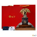 Quà tặng Chậu Cây Kim Ngân dát vàng 24k ACT GOLD ISO 9001:2015 (Mẫu 2)