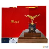 Quà tặng Chậu Lan 3 Cành dát vàng 24k ACT GOLD ISO 9001:2015