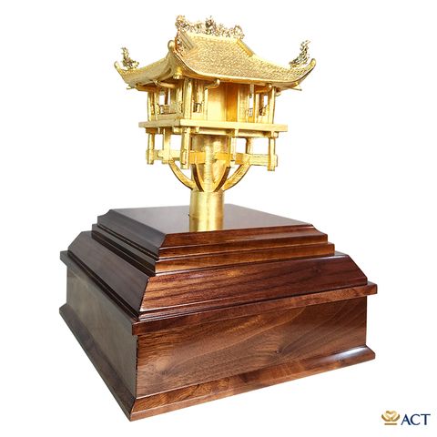 Chùa Một Cột dát vàng 24k ACT GOLD