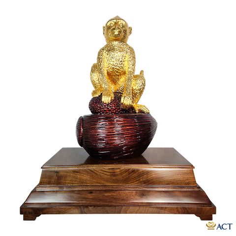 Tượng Khỉ dát vàng 24k ACT GOLD