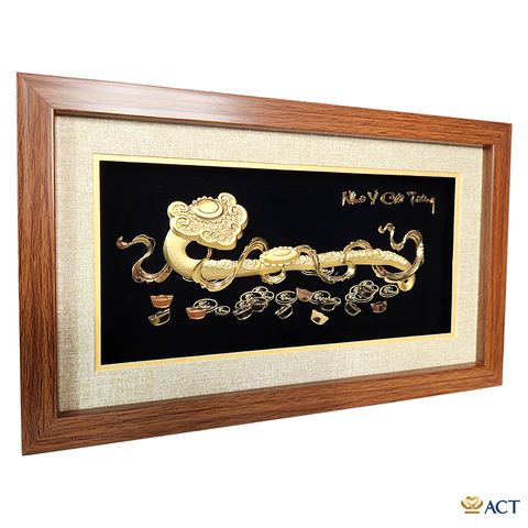 Tranh Gậy Như Ý dát vàng 24k ACT GOLD