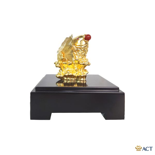 Qùa tặng Cá Chép Tài Lộc dát vàng 24k ACT GOLD ISO 9001:2015