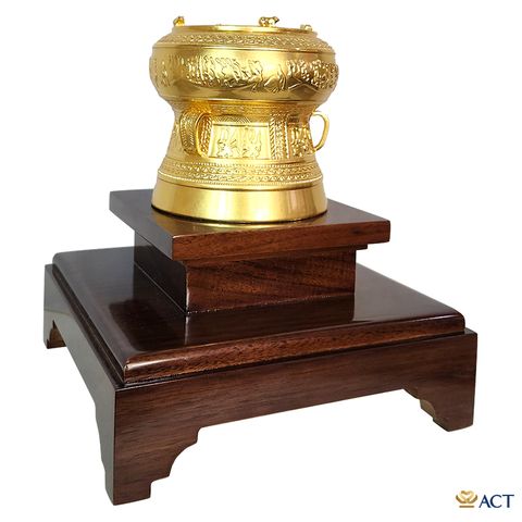 Tượng Trống Đồng dát vàng 24k ACT GOLD