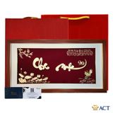 Quà tặng Tranh Chữ Cha Mẹ dát vàng 24k ACT GOLD ISO 9001:2015