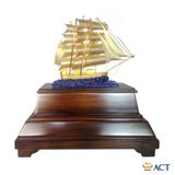 Quà tặng Thuyền Buồm dát vàng 24k ACT GOLD ISO 9001:2015 (Mẫu 27)