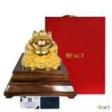 Quà tặng tượng Thiềm Thừ dát vàng 24k ACT GOLD ISO 9001:2015