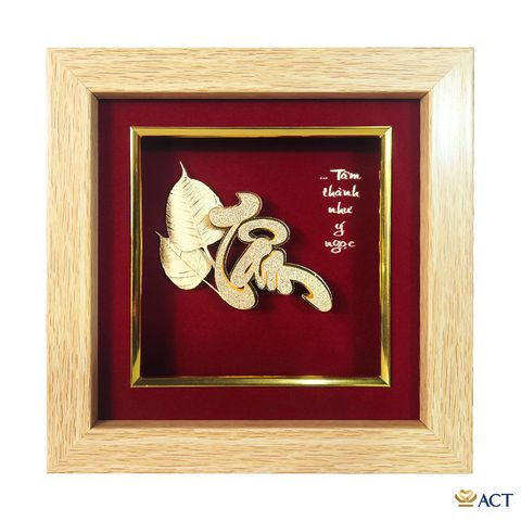 Tranh Bồ Đề Tâm Dát Vàng 24K ACT GOLD ISO 9001:2015