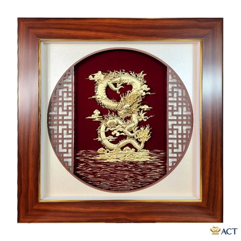 Tranh Rồng dát vàng 24k ACT GOLD