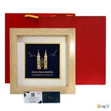 Tranh Nhà Thờ Đức Bà dát vàng 24k ACT GOLD ISO 9001:2015