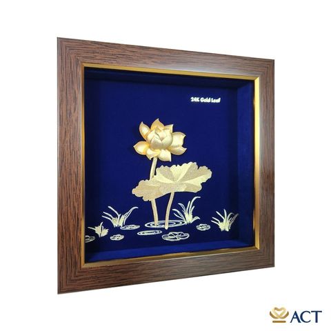 Tranh Hoa Sen dát vàng 24k ACT GOLD ISO 9001:2015