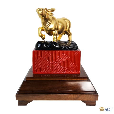 Tượng Trâu dát vàng 24k ACT GOLD