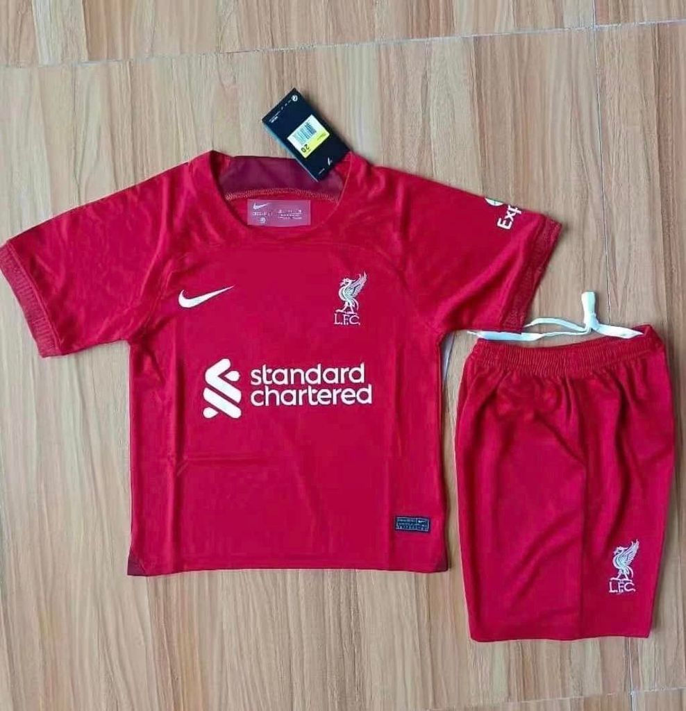 Bộ quần áo trẻ em Liverpool 2022-2023 hàng Thái
