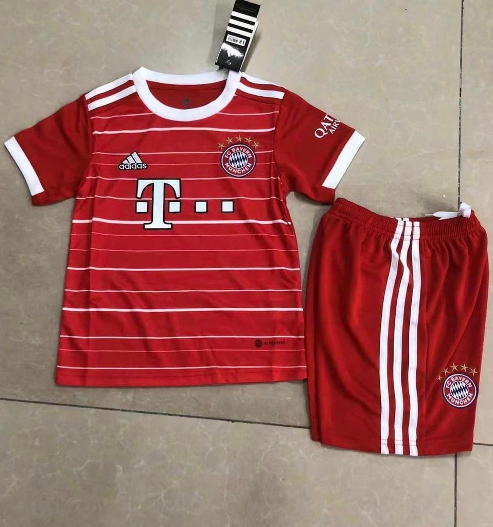 Bộ quần áo trẻ em Bayern Munich 2022-2023 hàng Thái