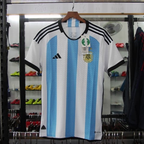 Áo Argentina TRẮNG XANH World Cup 2022 sân nhà hàng thái lan - bản player