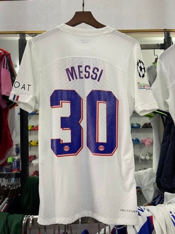 Áo đấu Messi 30 Clb PSG TRẮNG C1 2022/23 - bản player