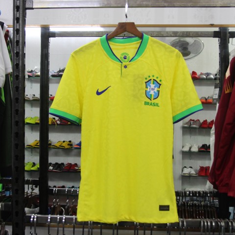 Áo Brazil World Cup 2022 sân nhà hàng Thái Lan - bản player version