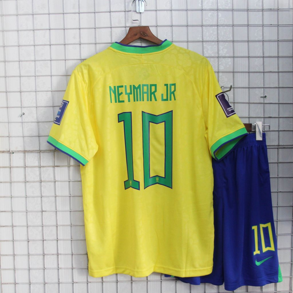 Bộ Neymar 10 Brazil 2022 - 2023 sân nhà hàng thái lan bản fans