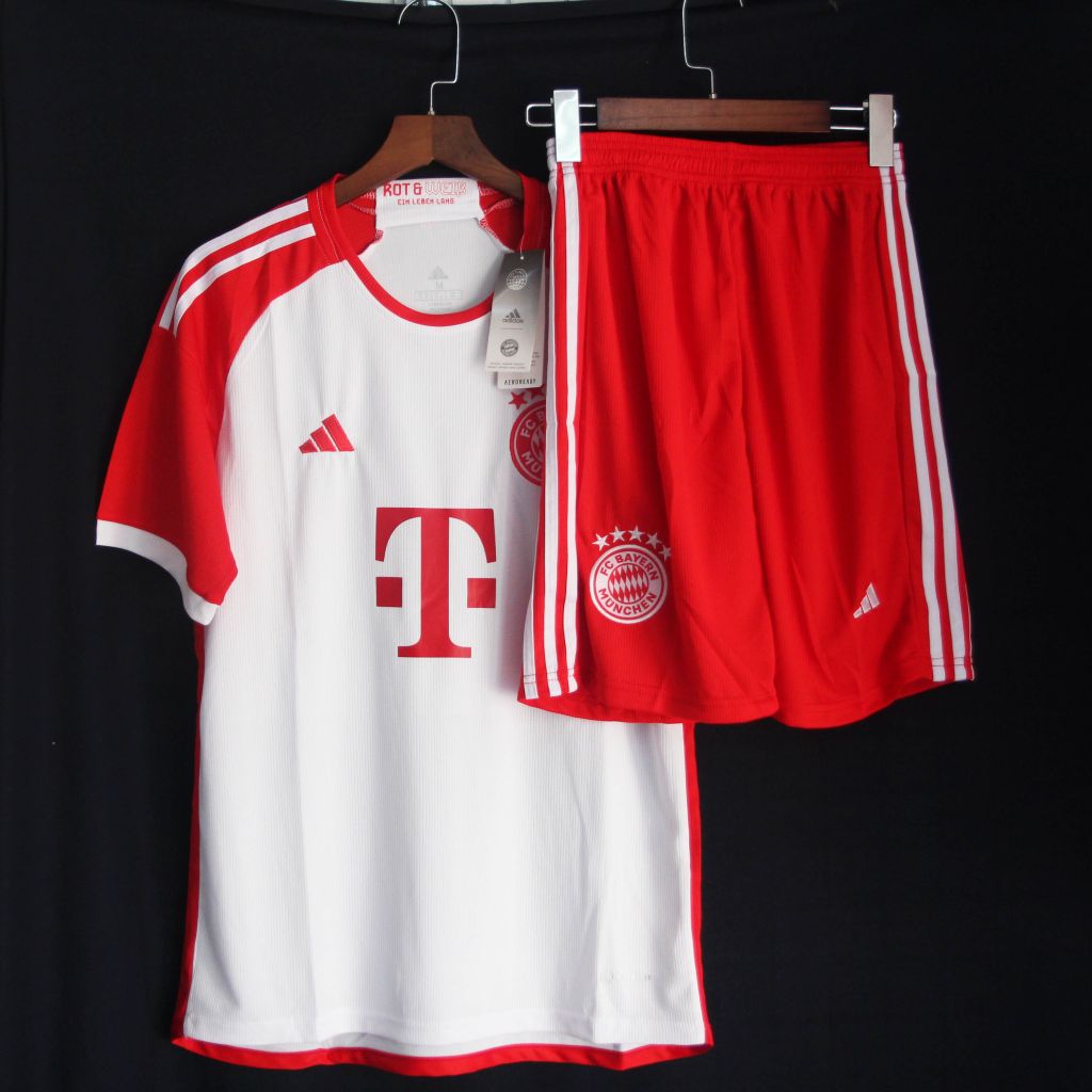 Bộ quần áo Bayern Munich 2023/ 24 trắng đỏ BẢN FANS