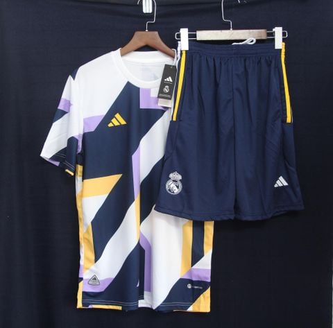 Bộ Real Madrid training kit 2023 màu mới nhất -quần có túi