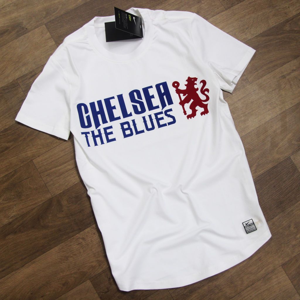 Áo thun bóng đá Chelsea 2021 ( mẫu The Blues Chel) màu trắng