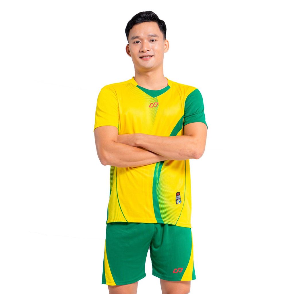 Bộ quần áo Bóng Chuyền Nam ZENTIGA mẫu mới màu vàng