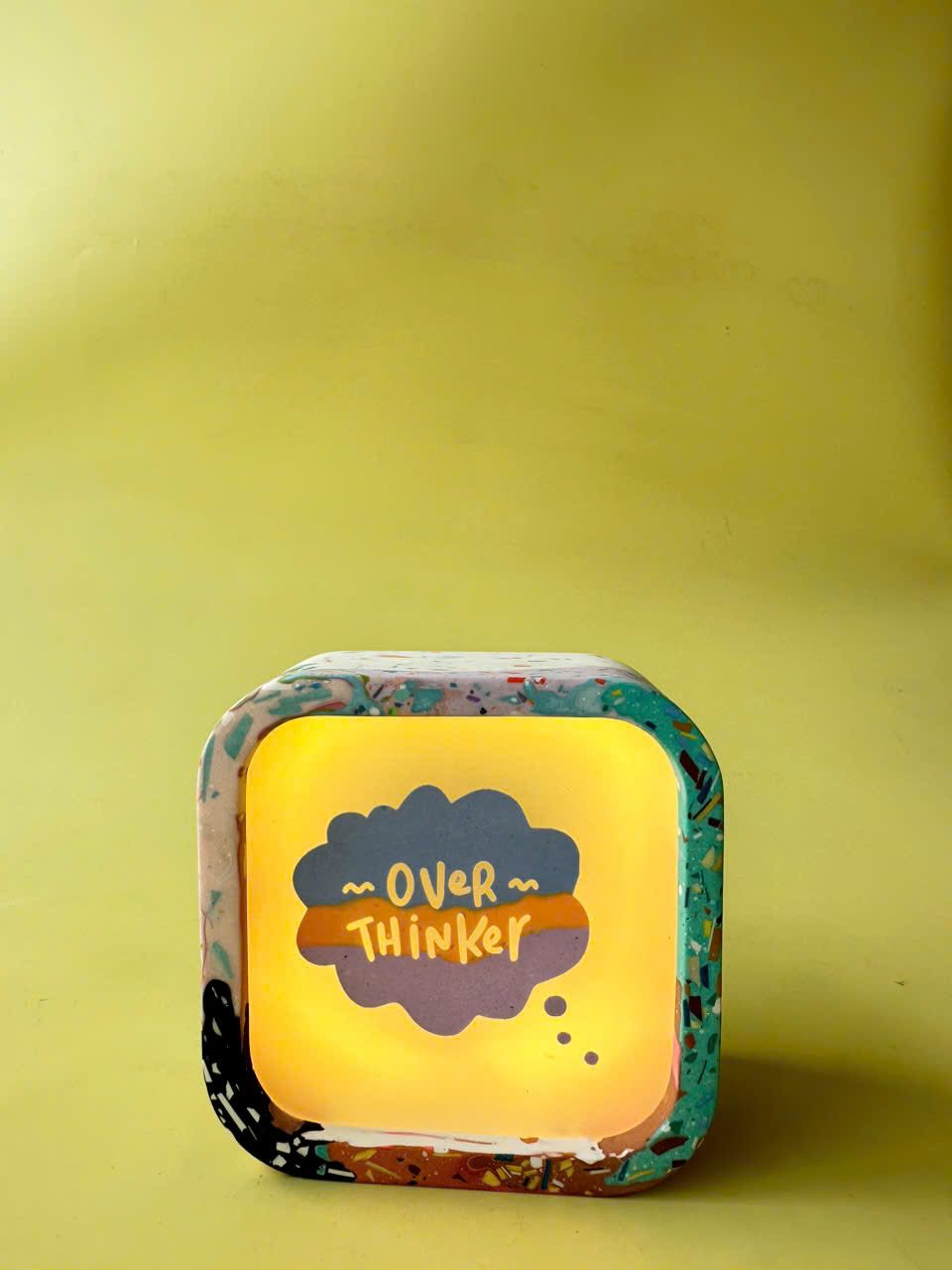 Đèn Jesmonite Lightbox - Vuông - Custom chữ / màu sắc
