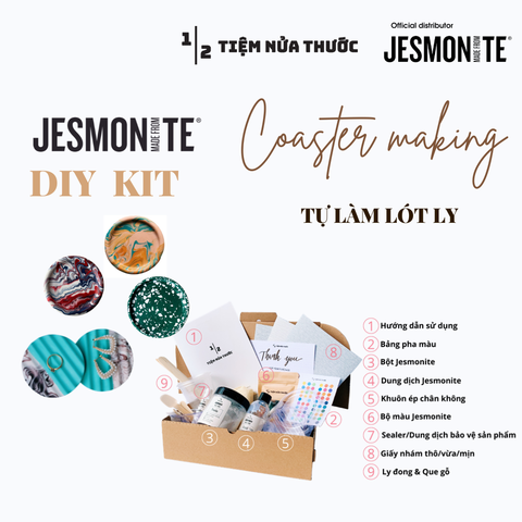  Bộ KIT Jesmonite DIY - 1kg 