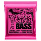  Super Slinky Nickel Wound Electric Bass Strings - 45-100 Gauge 