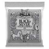  Ernesto Palla Black & Silver Nylon Classical Guitar Strings 