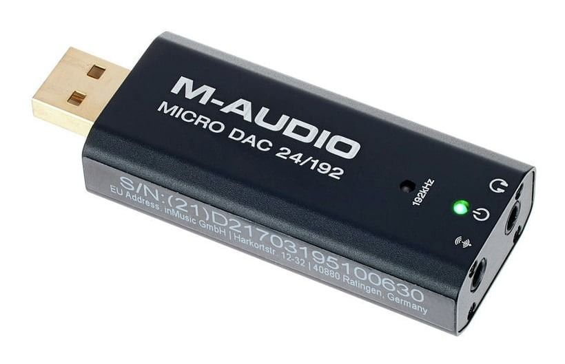  M-Audio Microdacii Portable Digital-to-Analog Converter với Analog & Coaxial Digital Outputs 