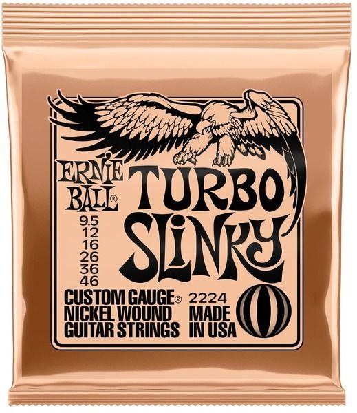  Turbo Slinky Nickel Wound Electric Guitar Strings 9.5 - 46 Gauge 