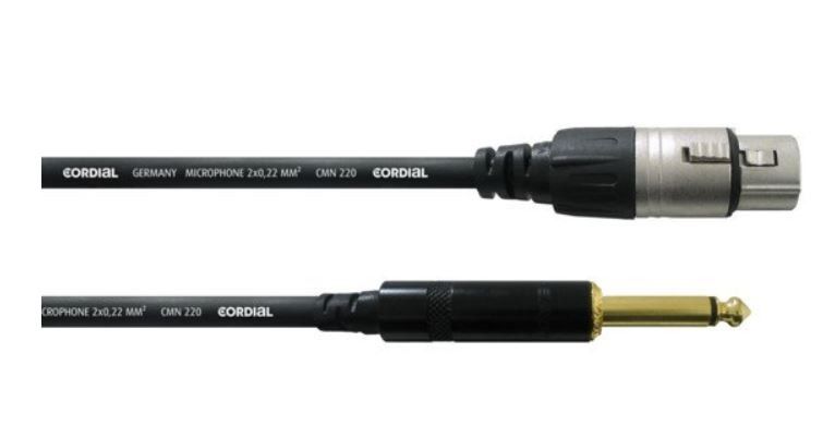CORDIAL CCM 5 FP - dây micro 5M ( 1 đầu XLR - 1 đầu 6ly )