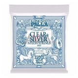  Ernesto Palla Clear and Silver Nylon Classical Gtr Strings 