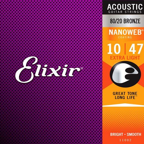  ELIXIR - 11002 - Dây đàn Guitar - Elixir-strings Acou NW Exlt 010 set 