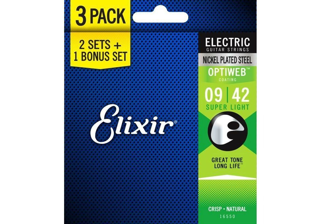  ELIXIR - 16550 - Dây đàn Guitar - Elixir- Strings 