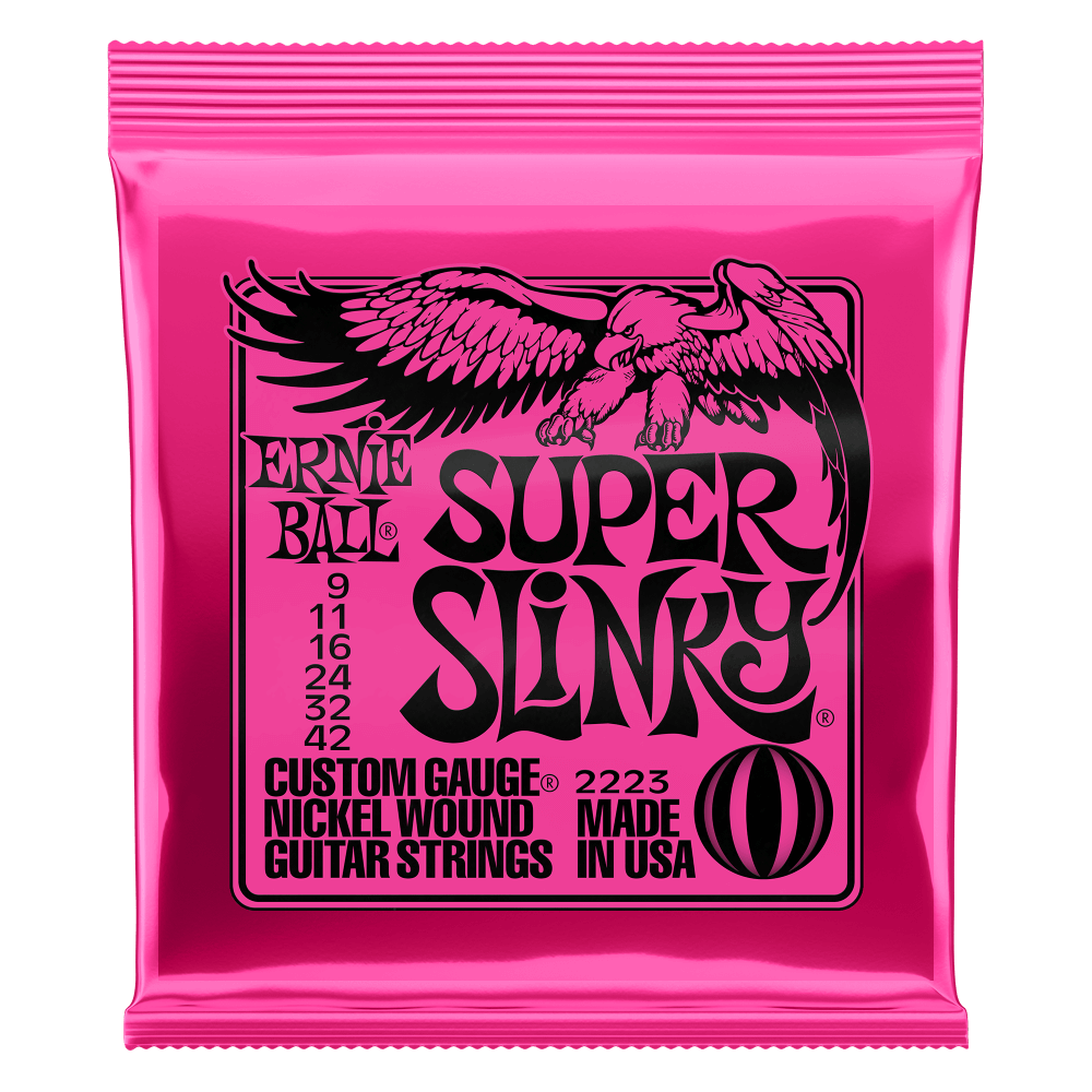  Ernie Ball Regular Slinky Nickel Wound Electric Guitar Strings, 9-42 -- P02223 