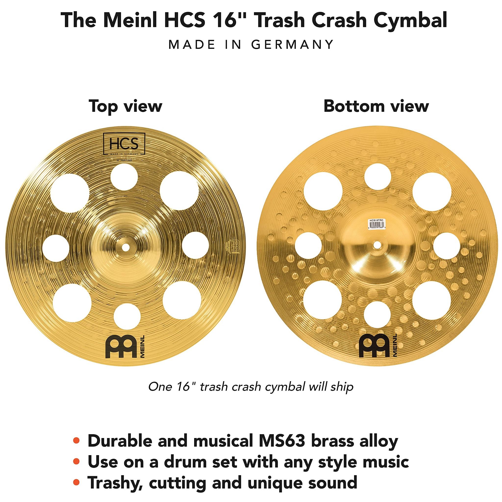  Meinl HCS Trash Crash 16' HCS16TRC 