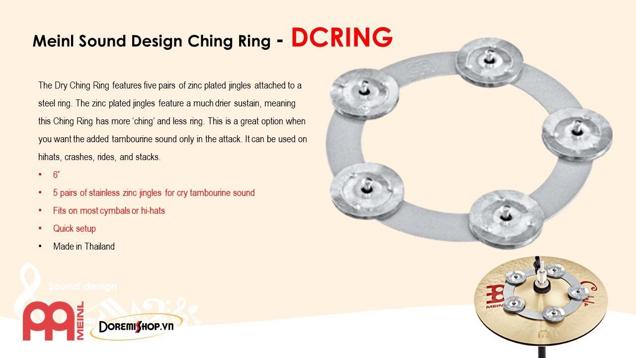 MEINL Ching Ring - Dry Ching Ring - Soft Ching Ring 