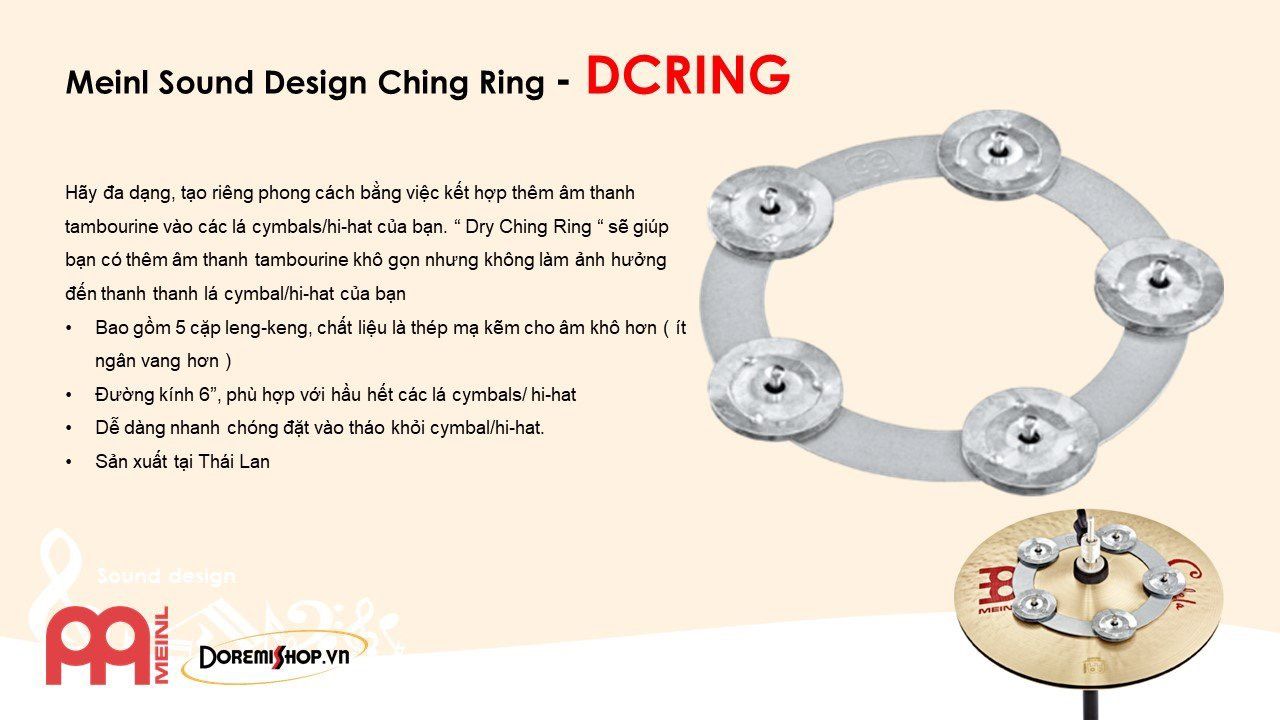 MEINL Ching Ring - Dry Ching Ring - Soft Ching Ring