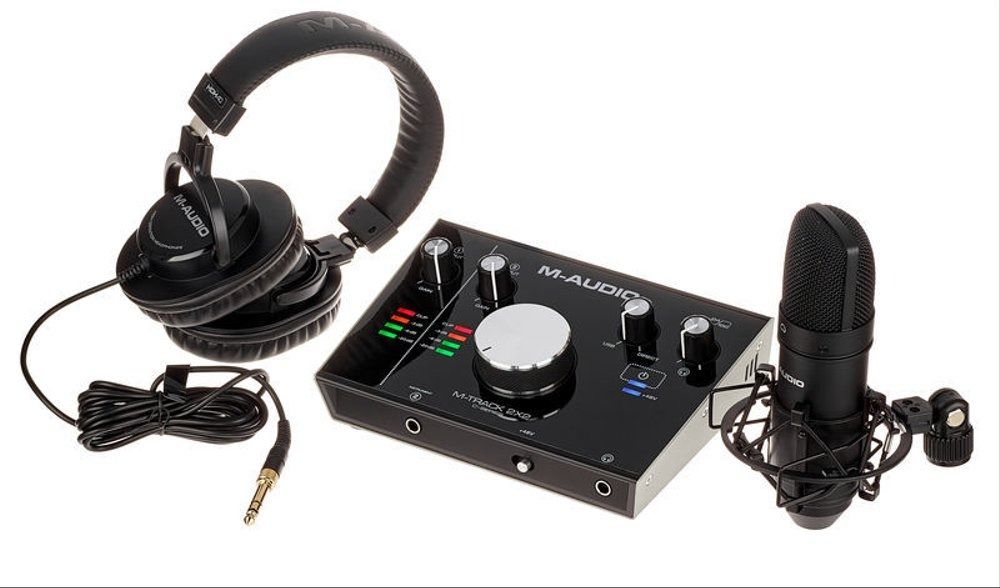  M-Aduio MTRACK2X2SPRO Full set: Soundcard/Interface, headphone và micro 