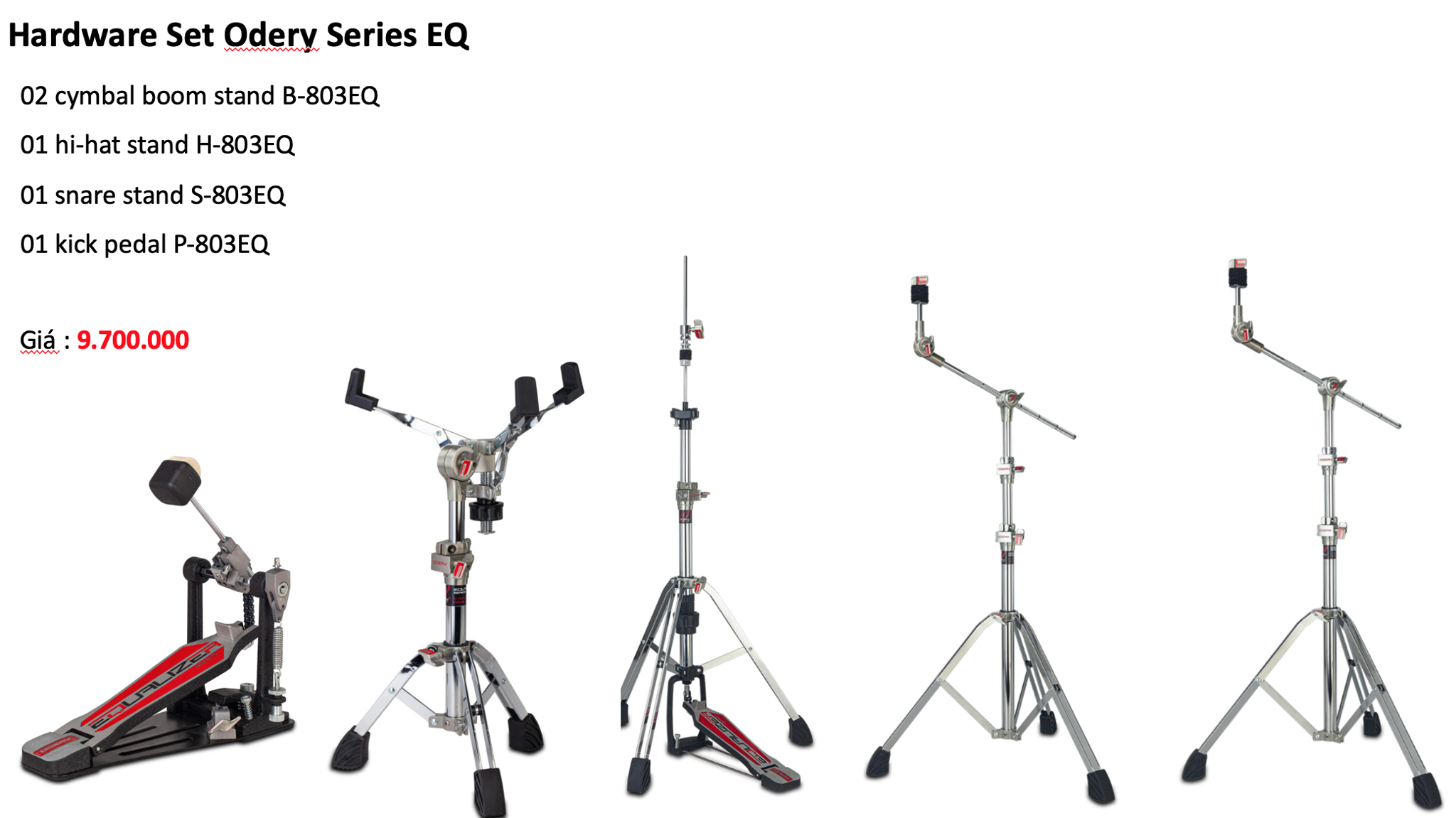 Hardware Set Odery Series EQ