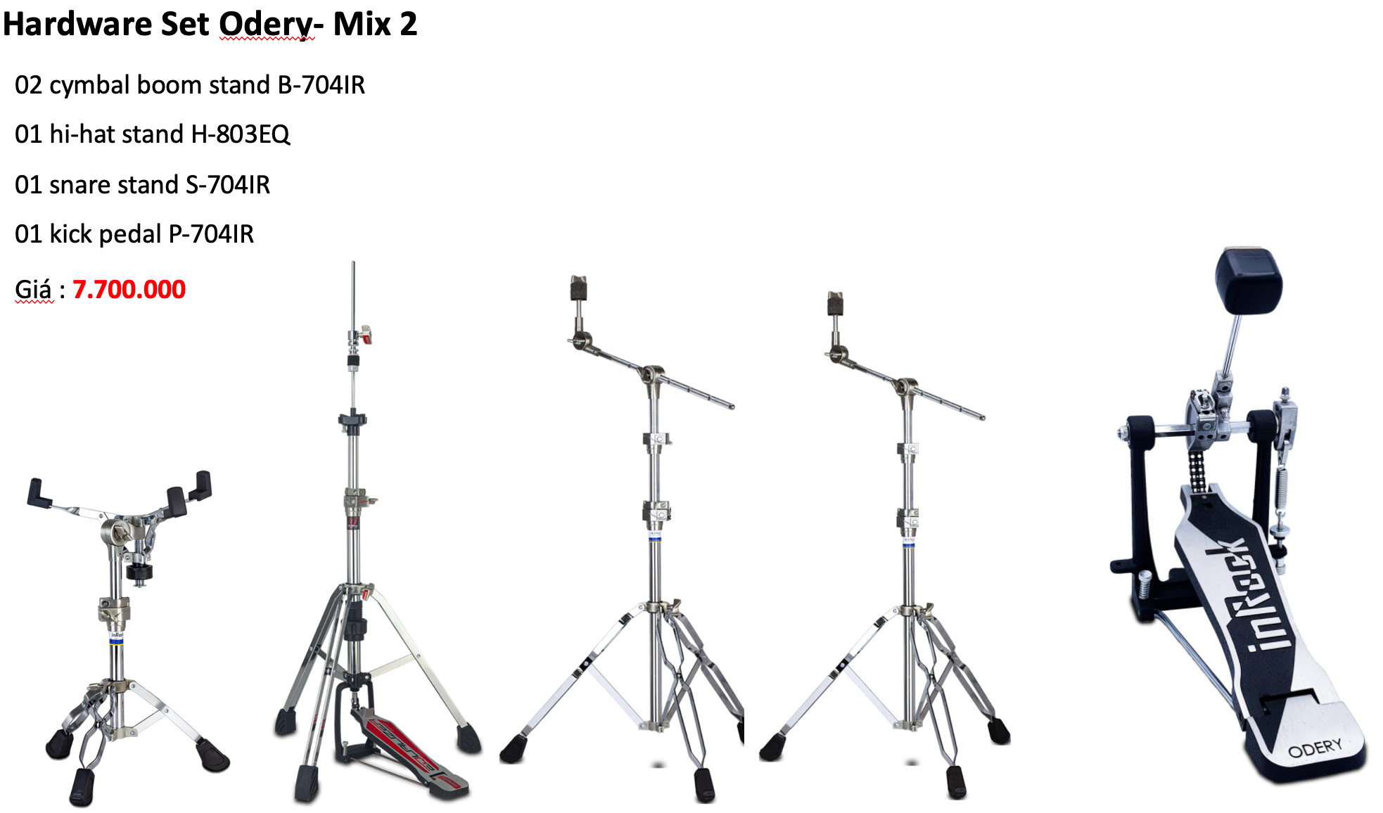  Hardware Set Odery – Mix 2 