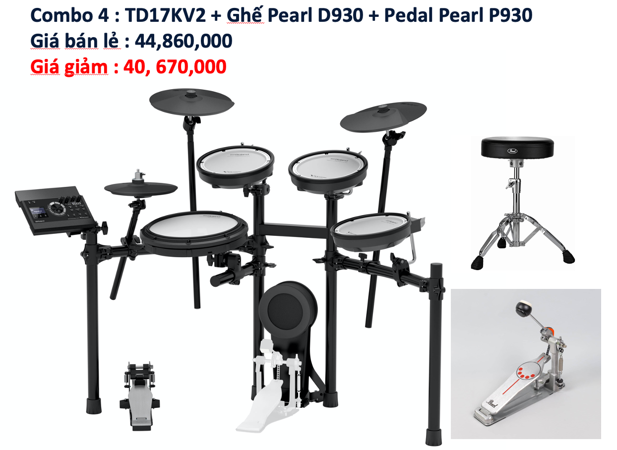 Trống Điện Tử V-Drums Roland TD-17KV2