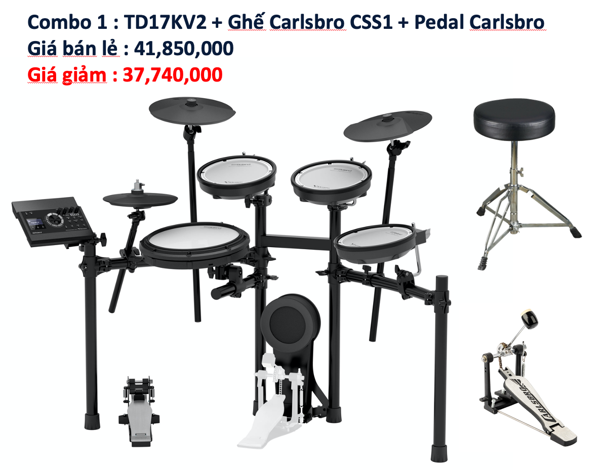Trống Điện Tử V-Drums Roland TD-17KV2