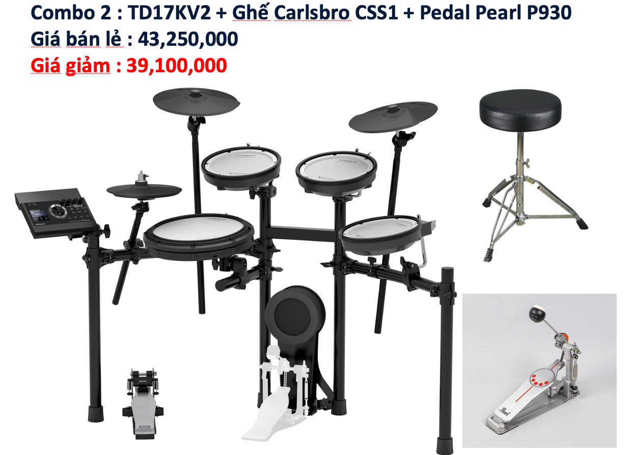 Trống Điện Tử V-Drums Roland TD-17KV2