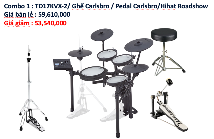 Trống Điện Tử V-Drums Roland TD-17KVX2