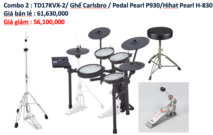 Trống Điện Tử V-Drums Roland TD-17KVX2