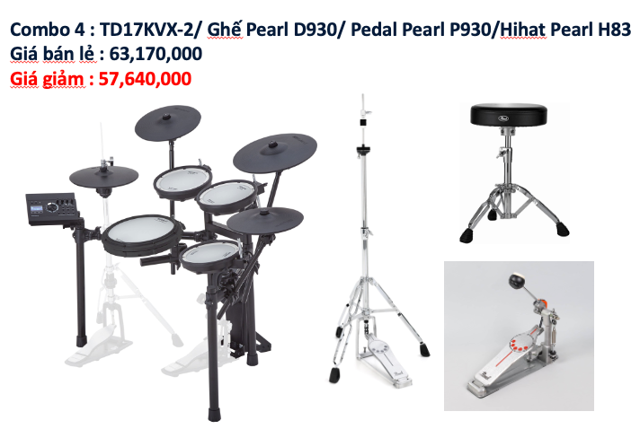 Trống Điện Tử V-Drums Roland TD-17KVX2
